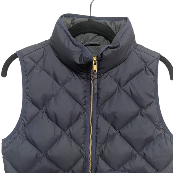 J. Crew Excursion Navy Quilted Down Vest - Picture 4 of 7